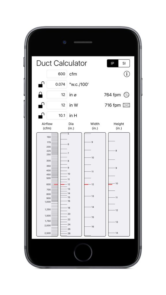 Ductulator Chart