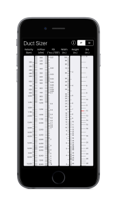 HVAC Design Software - Duct Sizer